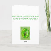 De Kaart van de Verjaardag van het Insect van de (Achterkant)