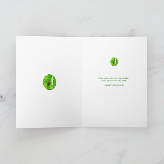 De Kaart van de Verjaardag van het Insect van de (Binnen)