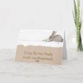 De kaart van de Verjaardag van het konijntje (Achterkant)