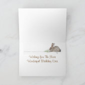 De kaart van de Verjaardag van het konijntje (Binnen)