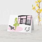 De Kaart van de Verjaardag van het Meisje van de (Gele Bloem)