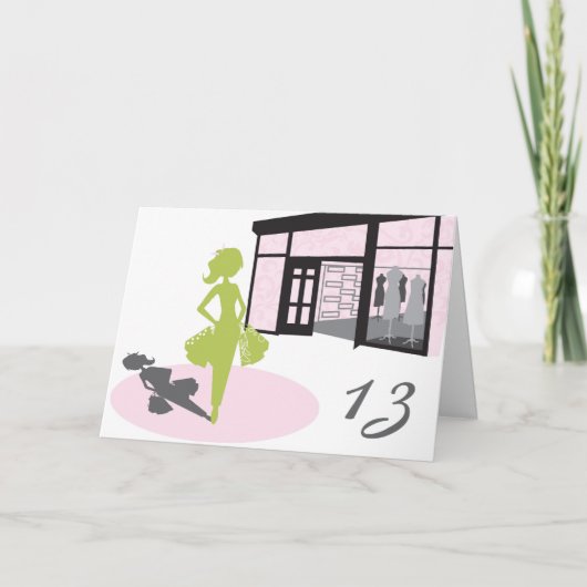 De Kaart van de Verjaardag van het Meisje van de (Voorkant)