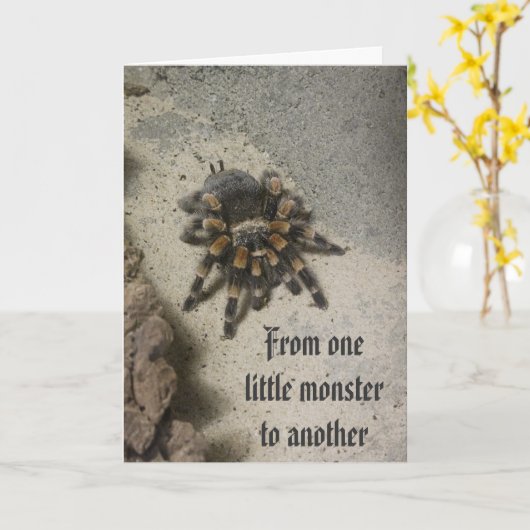 De Kaart van de Verjaardag van het Monster van de (Gele Bloem)