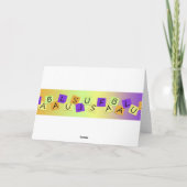 De Kaart van de Verjaardag van het Nijlpaard van (Achterkant)