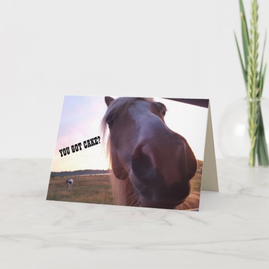 De Kaart van de Verjaardag van het paard (Voorkant)