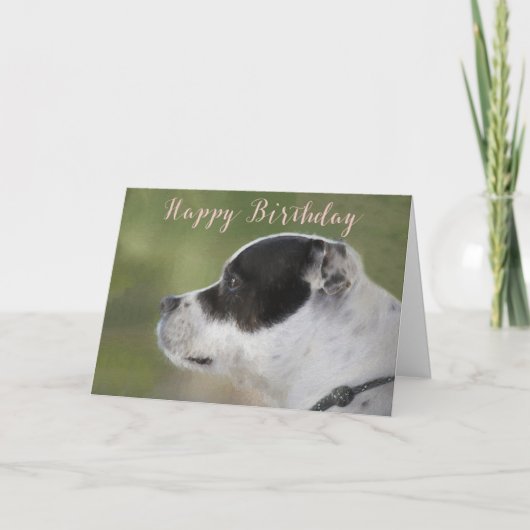 De Kaart van de Verjaardag van het Puppy van (Voorkant)