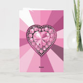 De Kaart van de Verjaardag van het Roze van het (Achterkant)