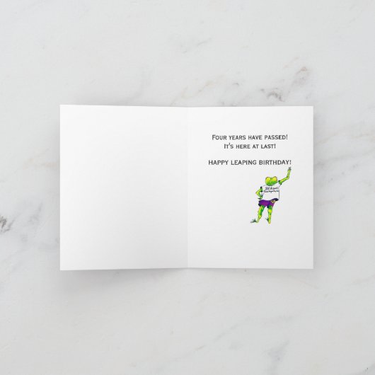 De Kaart van de Verjaardag van het Schrikkeljaar (Binnen)