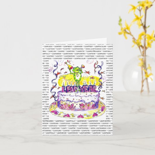 De Kaart van de Verjaardag van het Schrikkeljaar (Gele Bloem)