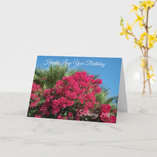 De Kaart van de Verjaardag van het Schrikkeljaar (Gele Bloem)