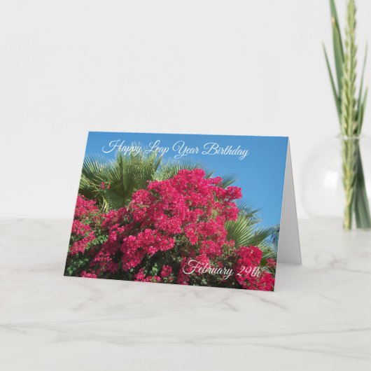 De Kaart van de Verjaardag van het Schrikkeljaar (Voorkant)