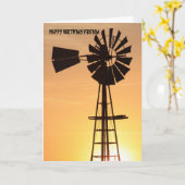 De Kaart van de Verjaardag van het Silhouet van de (Gele Bloem)