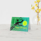 De Kaart van de Verjaardag van het tennis (Gele Bloem)