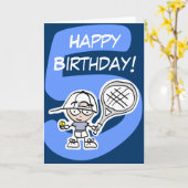 De Kaart van de Verjaardag van het tennis voor (Gele Bloem)