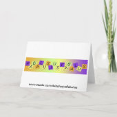 De Kaart van de Verjaardag van het Venus van de (Achterkant)