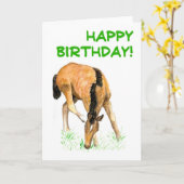 De Kaart van de Verjaardag van het "veulen" (Gele Bloem)