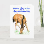 De Kaart van de Verjaardag van het "veulen" voor (Voorkant)