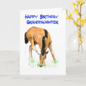 De Kaart van de Verjaardag van het "veulen" voor (Gele Bloem)