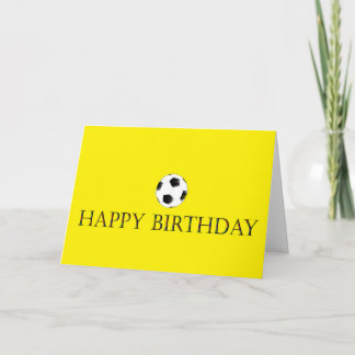 De Kaart van de Verjaardag van het voetbal
