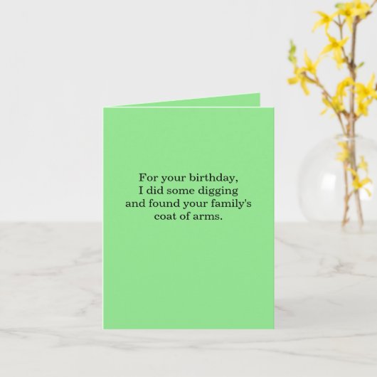 De Kaart van de Verjaardag van het wapenschild (Gele Bloem)