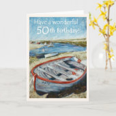 De Kaart van de Verjaardag van het zeegezicht (Gele Bloem)