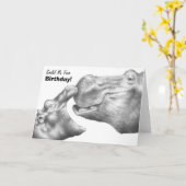 De Kaart van de Verjaardag van Hippo (Gele Bloem)