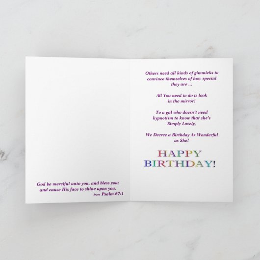 De Kaart van de Verjaardag van Hypno (Binnen)