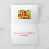 De Kaart van de Verjaardag van kinderen (Binnen)