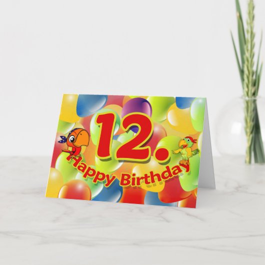 De Kaart van de Verjaardag van kinderen (Voorkant)