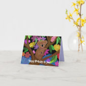 De Kaart van de Verjaardag van koala's (Gele Bloem)