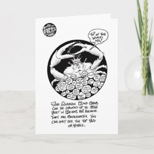 De Kaart van de Verjaardag van "Krabben FICTS"