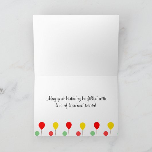 De Kaart van de Verjaardag van Labrador van de (Binnen)