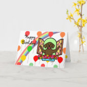 De Kaart van de Verjaardag van Labrador van de (Gele Bloem)