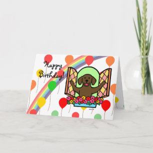 De Kaart van de Verjaardag van Labrador van de