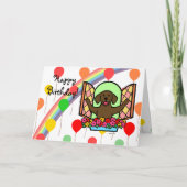 De Kaart van de Verjaardag van Labrador van de (Voorkant)