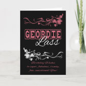 De Kaart van de Verjaardag van Lass van Geordie (Voorkant)