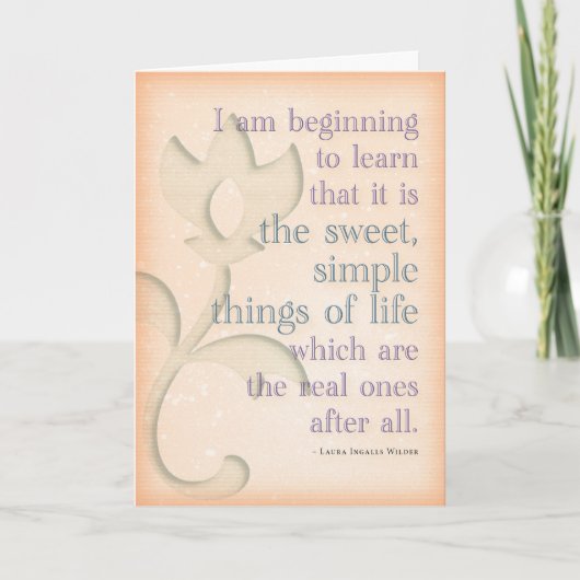 De Kaart van de Verjaardag van Laura Ingalls (Voorkant)