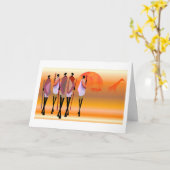 De Kaart van de Verjaardag van Maasai (Gele Bloem)