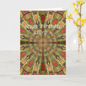 De Kaart van de Verjaardag van Mandala van de (Gele Bloem)