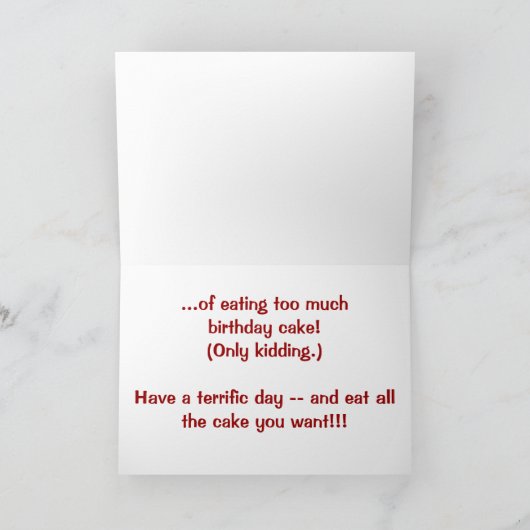 De Kaart van de Verjaardag van Noonan (Binnen)