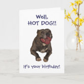 De Kaart van de Verjaardag van Pitbull van de (Gele Bloem)