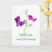 De Kaart van de Verjaardag van schatten - Duitse (Gele Bloem)