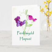 De Kaart van de Verjaardag van schatten - Welse (Gele Bloem)