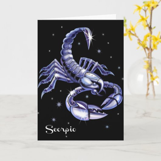 De Kaart van de Verjaardag van Schorpioen (Gele Bloem)