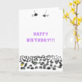 De Kaart van de Verjaardag van spinnen (Gele Bloem)