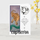 De Kaart van de Verjaardag van Steenbok (Gele Bloem)