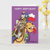 DE KAART VAN DE VERJAARDAG VAN TEXAS (Gele Bloem)