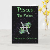 De Kaart van de Verjaardag van Vissen (Gele Bloem)