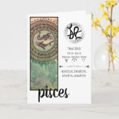 De Kaart van de Verjaardag van Vissen (Gele Bloem)