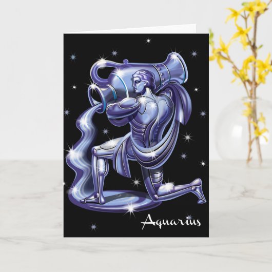 De Kaart van de Verjaardag van Waterman (Gele Bloem)